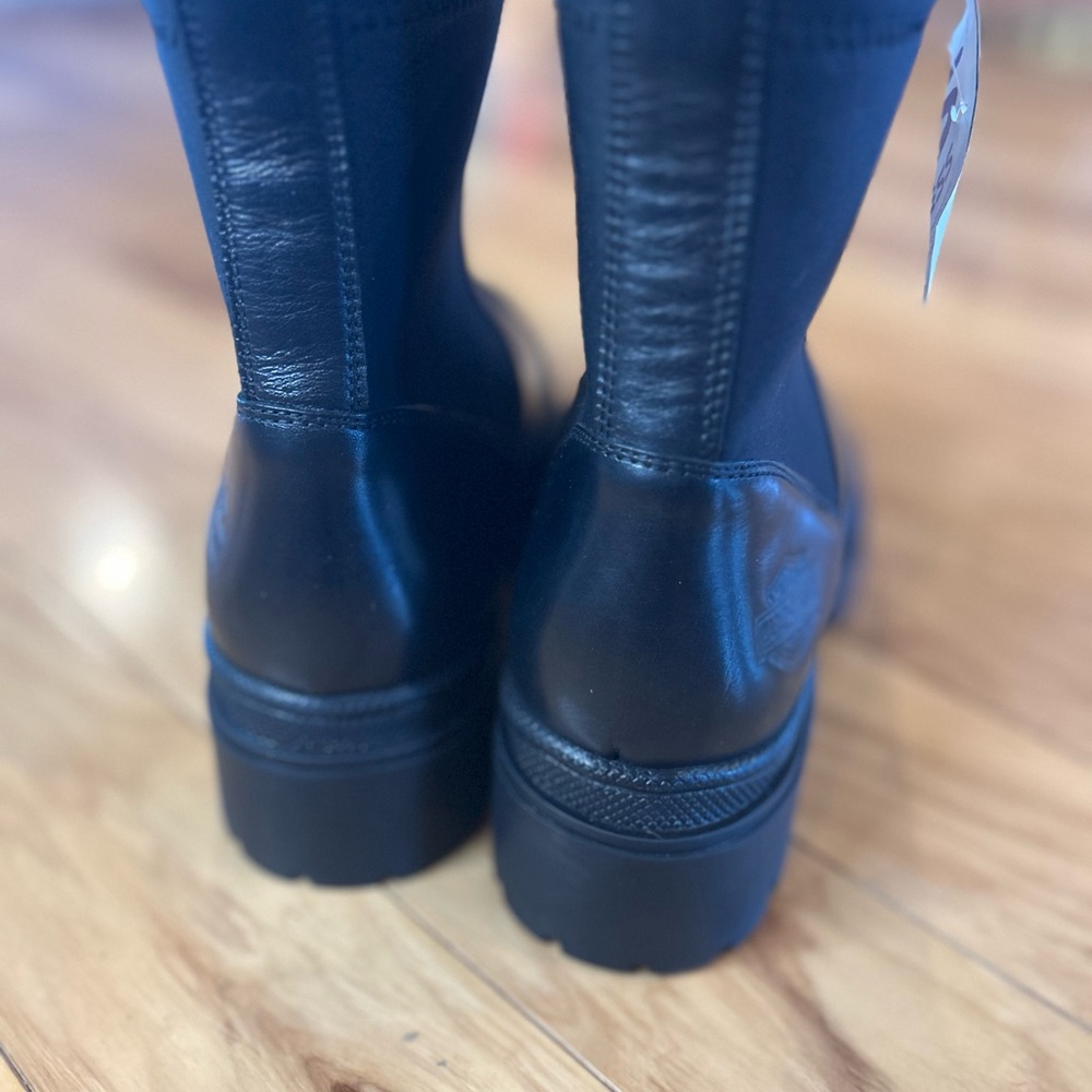 NWT Harley-Davidson Women’s Lenora 6 Mid-Calf Black Full-Grain Leather Boots - Picture 7 of 12